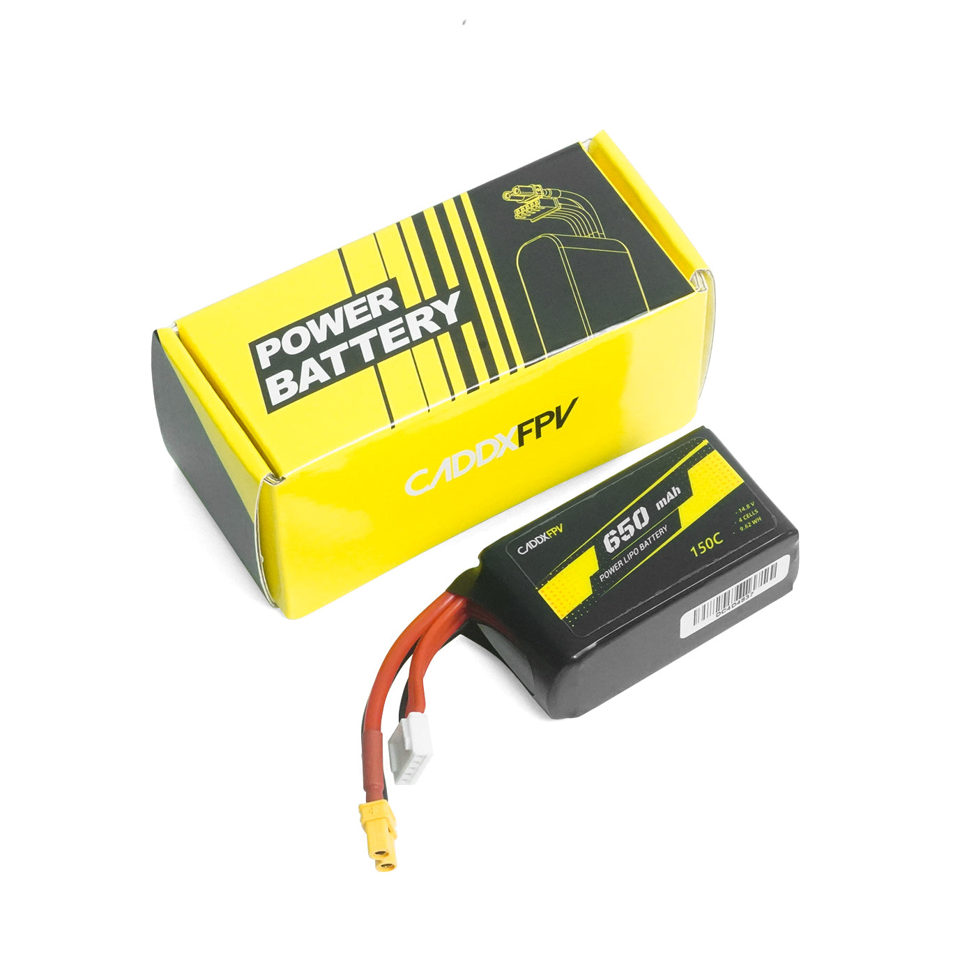 CADDXFPV 650mAh 4S 14.8V 150C FPV Lipo Battery