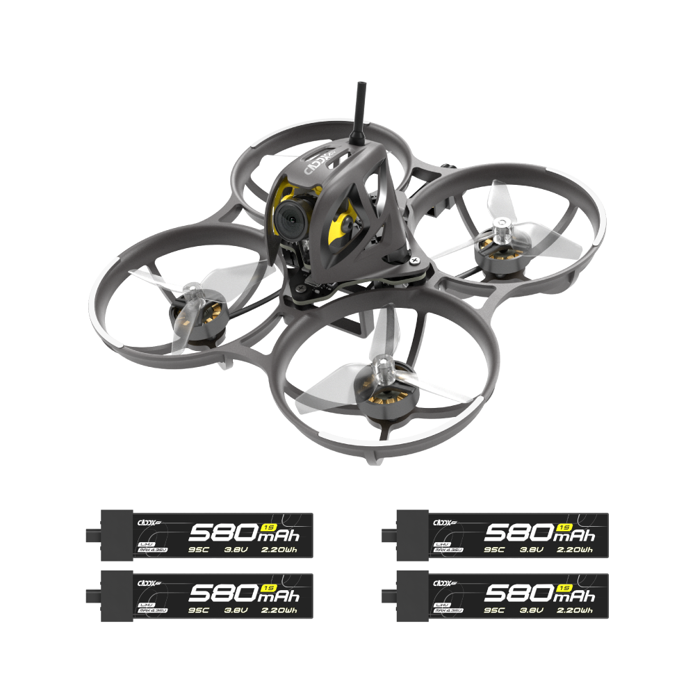 CaddxFPV Curve Micro 16 + 580mAh Battery Pack (4 Pcs)